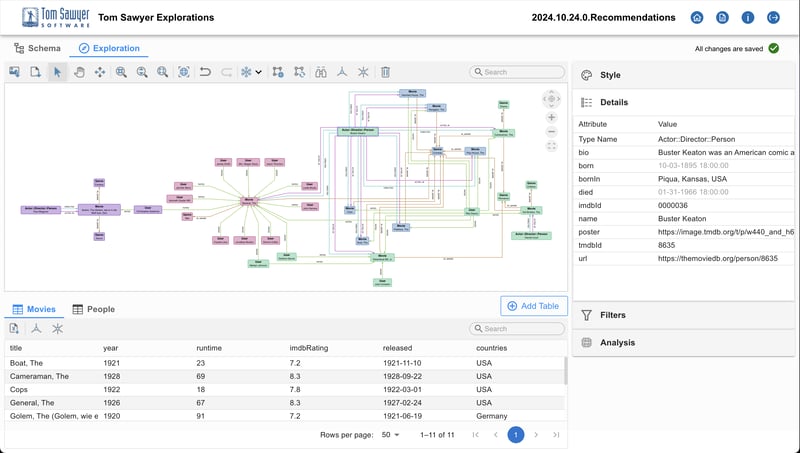 New table view offers the flexibility and control needed for a seamless and efficient exploration experience.